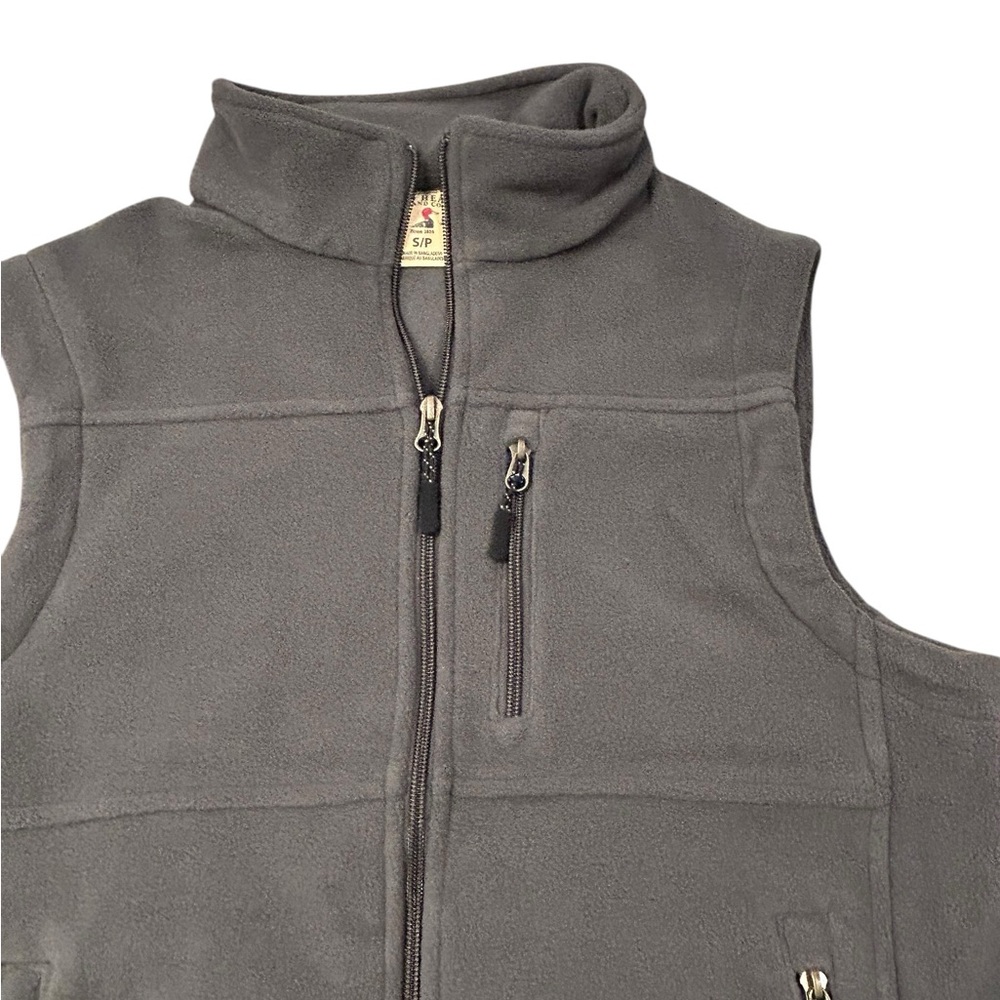 Red Head Men’s Gray Fleece Vest with Zipper Pockets Small